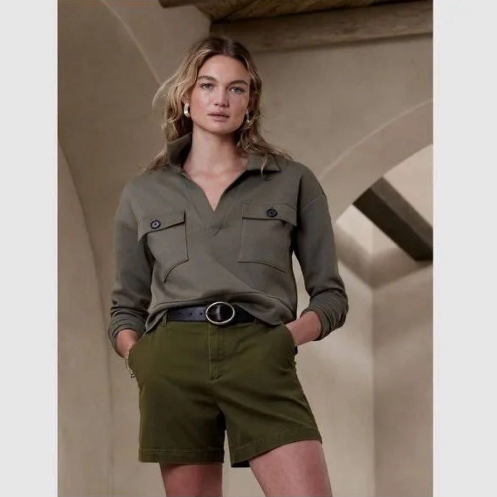 NWOT Banana Republic Olive Green Chico Shorts